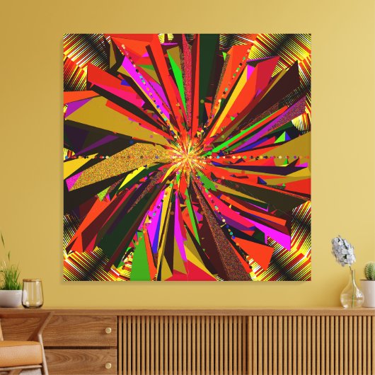 Mandala Art Canvas Afdruk (Insitu (Woonkamer))