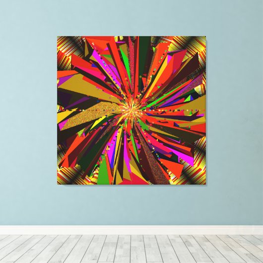 Mandala Art Canvas Afdruk (Insitu (Houten vloer))