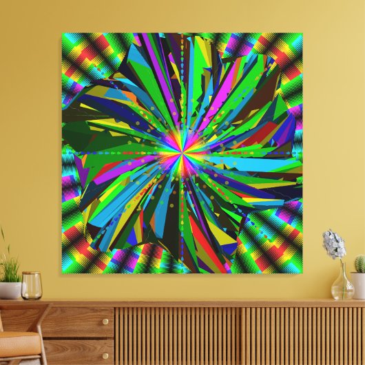 Mandala Art Canvas Afdruk (Insitu (Woonkamer))