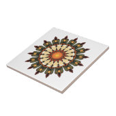 Mandala Art Ceramic Tegeltje (Zijkant)