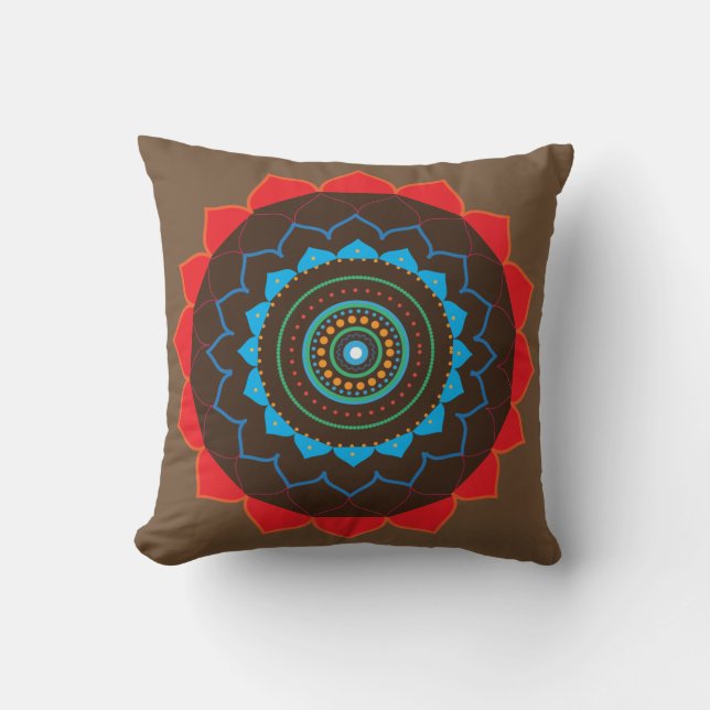 Mandala Art Cushion Kussen (Voorkant)