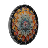 Mandala Art Geweven Bloem Dartbord (Voorkant Links)