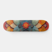 Mandala Art Geweven Bloem Persoonlijk Skateboard (Horizontaal)