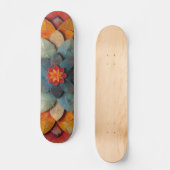 Mandala Art Geweven Bloem Persoonlijk Skateboard (Voorkant)