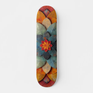 Mandala Art Geweven Bloem Persoonlijk Skateboard