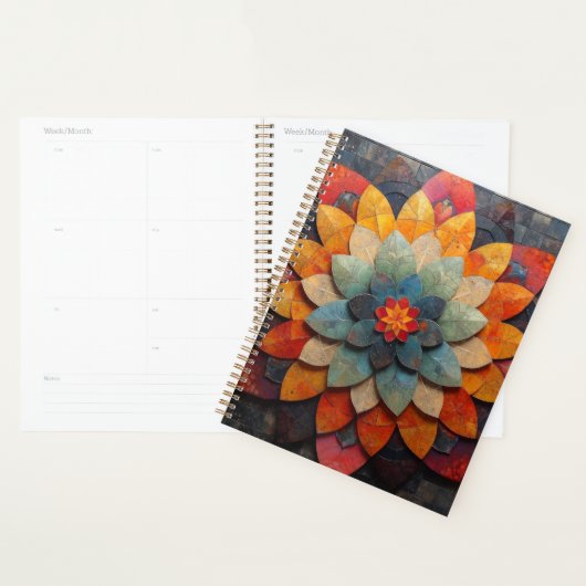 Mandala Art Geweven Bloem Planner (Display)