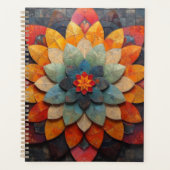 Mandala Art Geweven Bloem Planner (Voorkant)