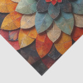 Mandala Art Geweven Bloem Tissuepapier (Detail)