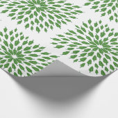 Mandala Art Green Chili Peppers Cadeaupapier (Hoek)