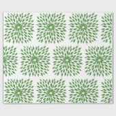 Mandala Art Green Chili Peppers Cadeaupapier (Vlak)