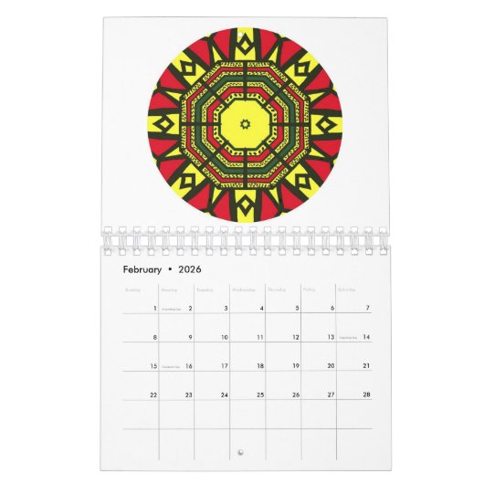 Mandala Art Kalender (Feb 2026)