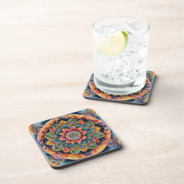 Mandala Art Kleurrijk Bier Onderzetter