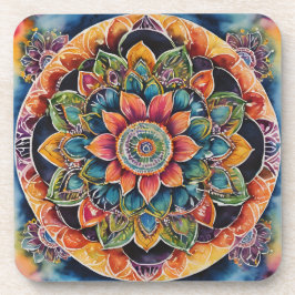 Mandala Art Kleurrijk Bier Onderzetter