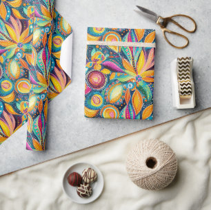 Mandala Art – Kleurrijke geometrische Boheemse Dec Cadeaupapier