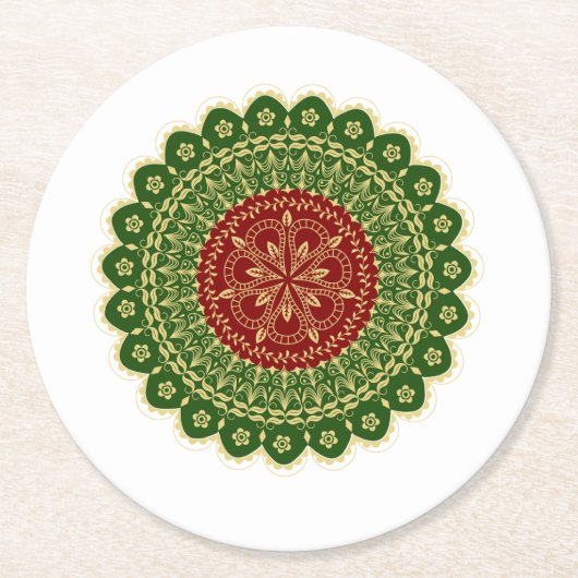 Mandala Art Paper Onderzetter (Voorkant)