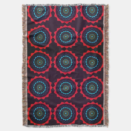 Mandala Art Patroon Deken (Voorkant Verticaal)