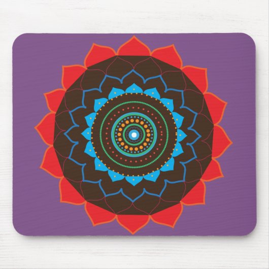 Mandala Art Photo Mousepad Muismat (Voorkant)