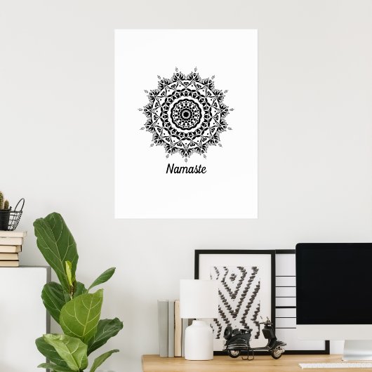 Mandala Art Poster (Thuiskantoor)
