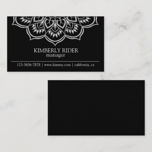 Mandala Art Visitekaartje (Voorkant / Achterkant)