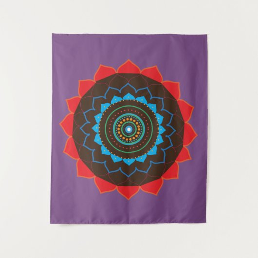 Mandala Art wandtapijt Wandkleed (Voorkant)