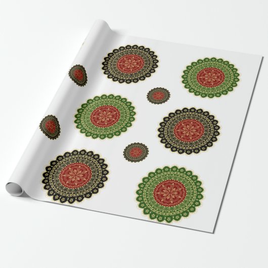 Mandala Art Wrapping Paper Cadeaupapier (Uitgerold)