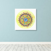 Mandala Áurea Canvas Afdruk (Insitu (Houten vloer))