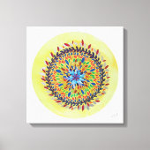 Mandala Áurea Canvas Afdruk (Voorkant)
