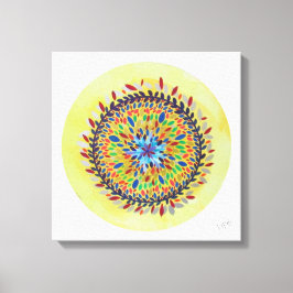Mandala Áurea Canvas Afdruk