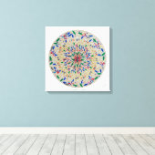 Mandala Aurora Canvas Afdruk (Insitu (Houten vloer))