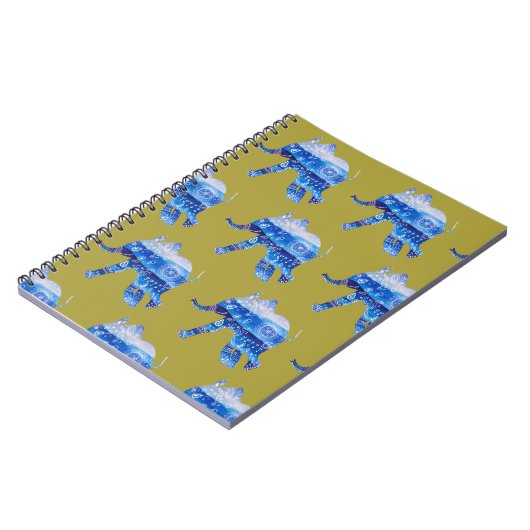 Mandala baby Olifant Illustratie Notitieboek (Linkerzijde)