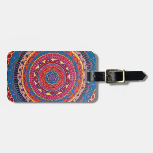 Mandala bagagelabel (Voorkant horizontaal)