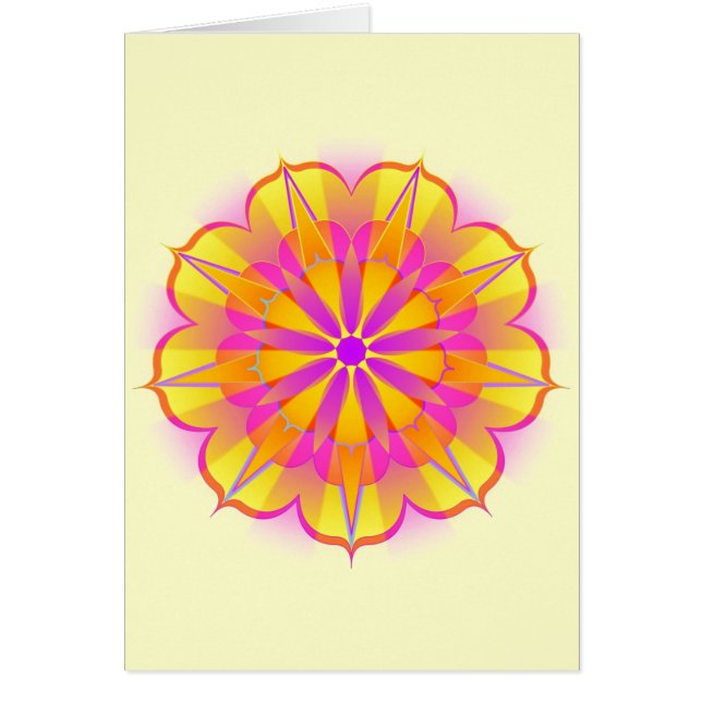 Mandala Baha'i Nine-punts Star (Voorkant)