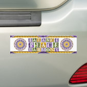 Mandala Balance, Peace, Harmony Bumpersticker (Op auto)