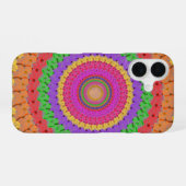 Mandala Ball yellow crochet style - iPhone 16 Hoesje (Achterkant horizontaal)