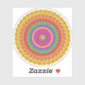Mandala Ball yellow crochet style - Sticker (Vel)