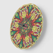 Mandala Bandana:  naadloos design. Grote Klok (Hoek)