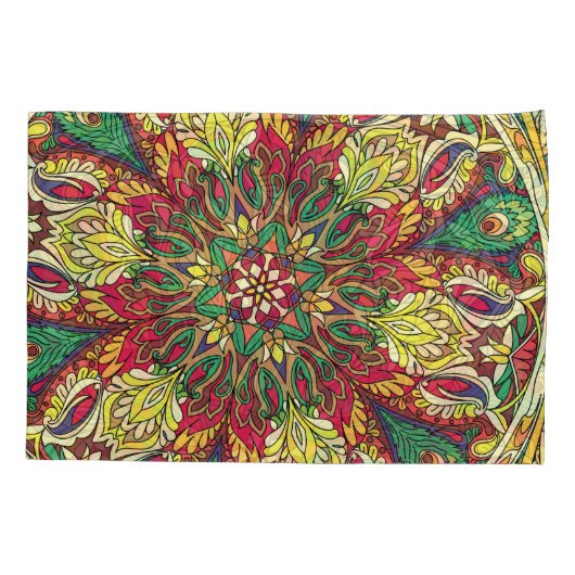 Mandala Bandana: naadloos design. Kussensloop (Achterkant)