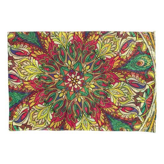 Mandala Bandana:  naadloos design. Kussensloop (Voorkant)