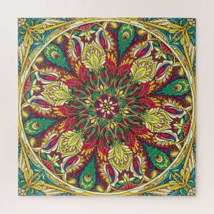 Mandala Bandana:  naadloos design. Legpuzzel