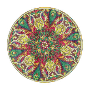 Mandala Bandana: naadloos design. Snijplank