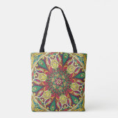 Mandala Bandana: naadloos design. Tote Bag (Achterkant)