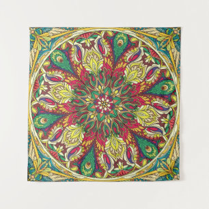 Mandala Bandana: naadloos design. Wandkleed