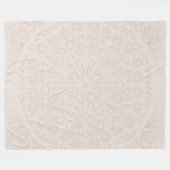 Mandala Baroque Flower Pattern Design Fleece Deken (Voorkant (Horizontaal))