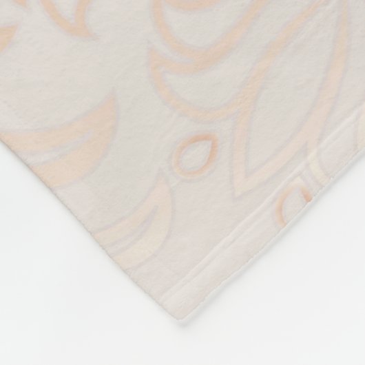 Mandala Baroque Flower Pattern Design Fleece Deken (Hoek)