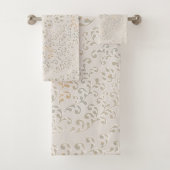 Mandala Baroque Ornament Pattern Design Bad Handdoek (Insitu)