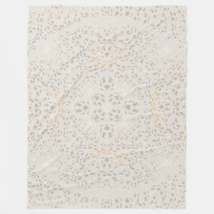 Mandala Baroque Ornament Pattern Design Fleece Deken