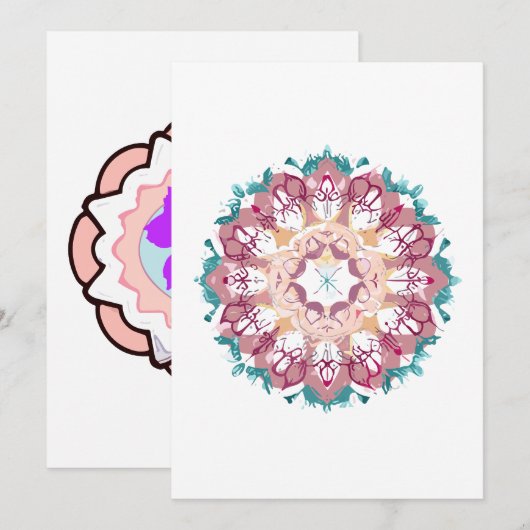 mandala bedankkaart (Voorkant / Achterkant)