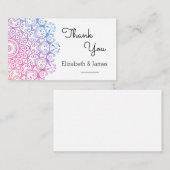 Mandala Bedankt Card Informatiekaartje (Voorkant / Achterkant)