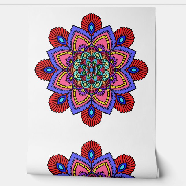 Mandala behang (Afrollen)
