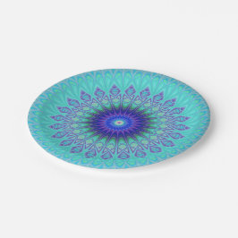 Mandala bevroren papieren bordje